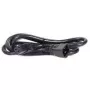 BACHMANN IEC C20 auf C19 Stromkabel 1m Schwarz 16A 250V 356.1228