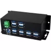 EXSYS EX-1112HMS 12-Port USB 3.2 Gen 1 Industrie-DIN-Schienen-Hub