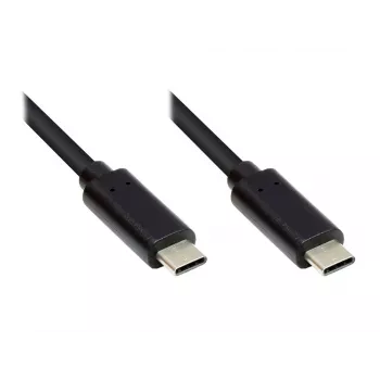 EXSYS EX-K1585-2.0 USB-C-Kabel 2 m, USB 3.2 Gen 1, Schwarz