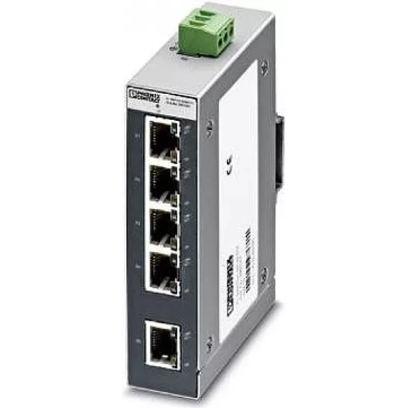 Phoenix Contact FL SWITCH SFNB 5TX Industrial Ethernet Switch, 5-Port 10/100 Mbps, DIN Rail, 24 V DC 2891001
