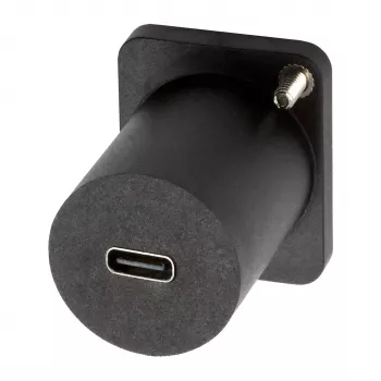 EXSYS D-Typ USB-C Buchse zu Buchse Adapter, USB 3.2 Gen 1, Panel-Montage, Schwarz (EX-49158)