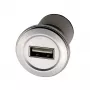 EXSYS EX-49191 Einbau-USB-2.0-Adapter, USB-A Buchse zu USB-A Buchse, Metall