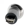 EXSYS EX-49191 Einbau-USB-2.0-Adapter, USB-A Buchse zu USB-A Buchse, Metall