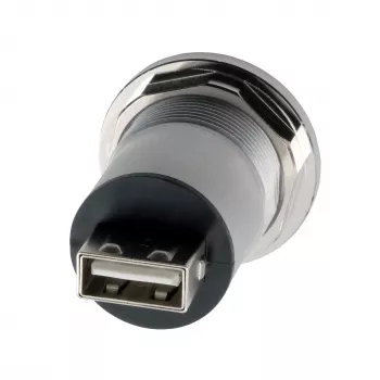 EXSYS EX-49191 Einbau-USB-2.0-Adapter, USB-A Buchse zu USB-A Buchse, Metall