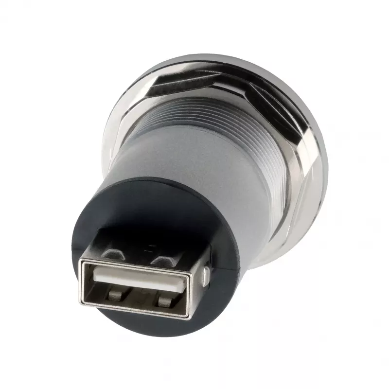 EXSYS EX-49191 Einbau-USB-2.0-Adapter, USB-A Buchse zu USB-A Buchse, Metall