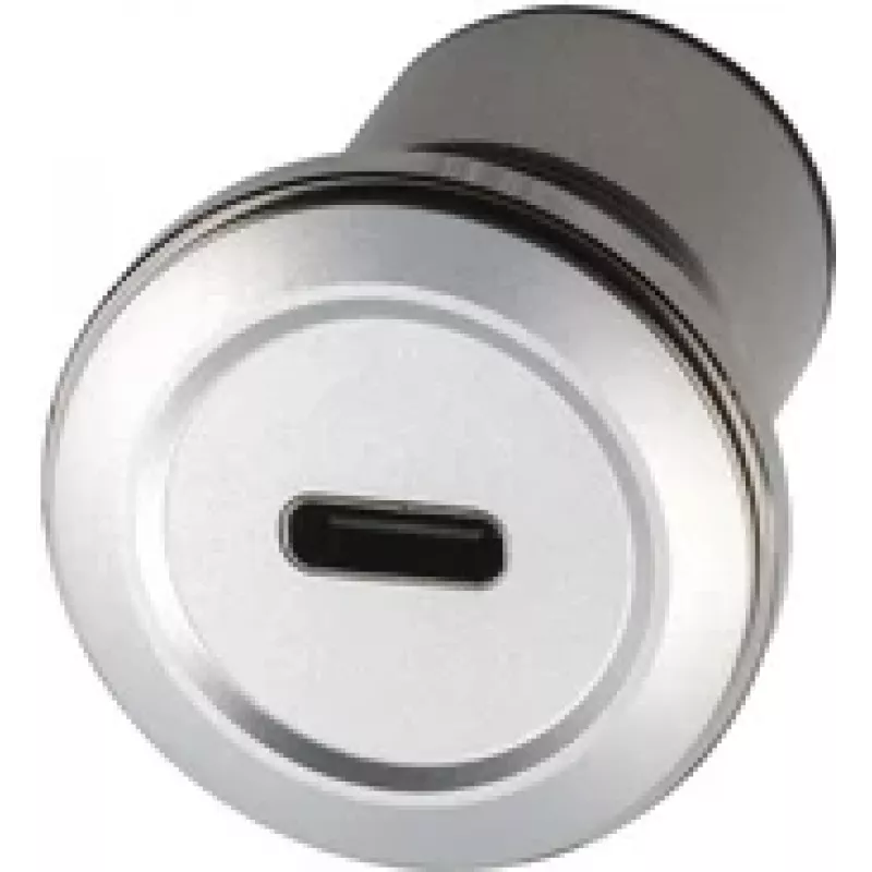 EXSYS EX-49194 Einbau-Adapter Metall, USB-C Buchse zu USB-A Buchse