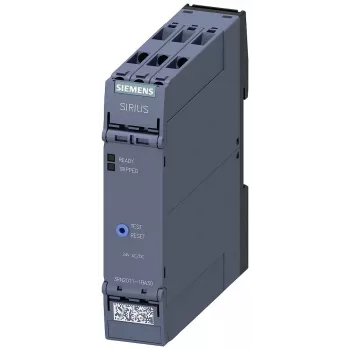 Siemens SIRIUS 3RN2 Thermistor-Motorschutzrelais 3RN2011-1BA30, 24 V AC/DC, 1 NO + 1 NC, Schraubklemmen, DIN-Schiene