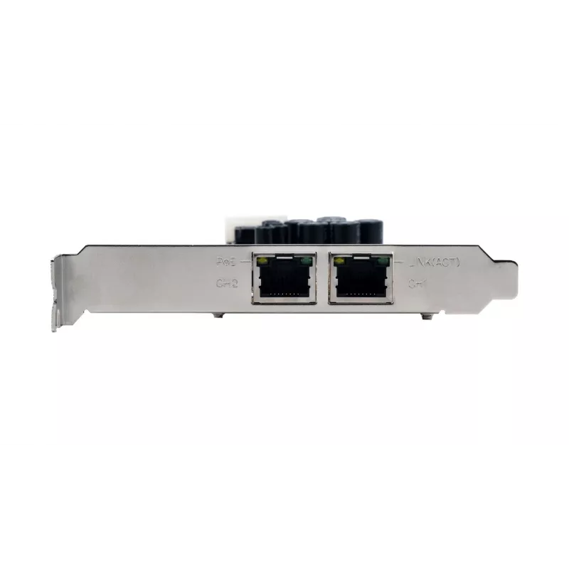 EXSYS EX-6072POE-2 Dual Gigabit Ethernet PCIe Karte mit PoE, Low Profile