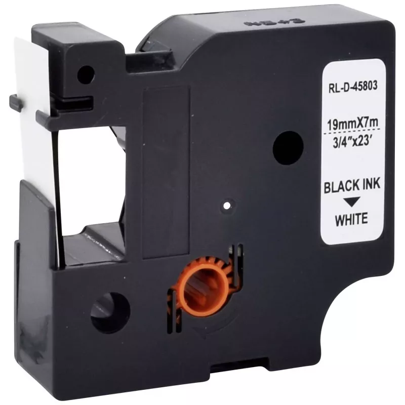 Renkforce RF-LT-D45803 Kompatible DYMO D1 Beschriftungsband-Kassette, 19 mm, Weiß/Schwarz, 7 m RF-6027838