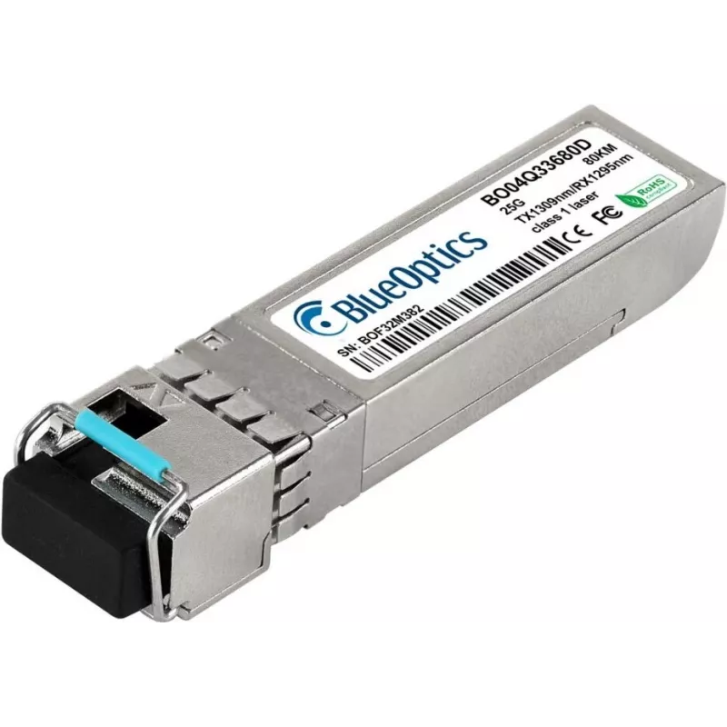 BlueOptics SFP28 25G BX-D 80km LC Simplex Transceiver für Cisco SFP28-25G-BX-D-80KM-CS-BO