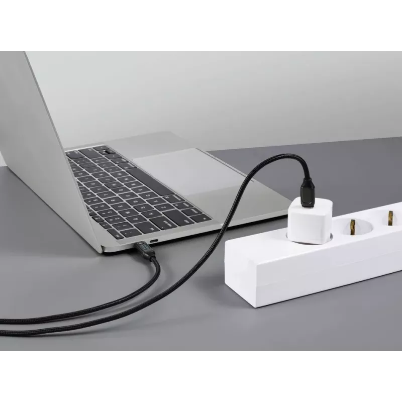 Renkforce USB-C auf USB-C Kabel 2.0, 2 m, Silber (Metallic) RF-6249498