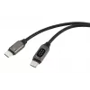 Renkforce USB-C auf USB-C Kabel 2.0, 2 m, Silber (Metallic) RF-6249498