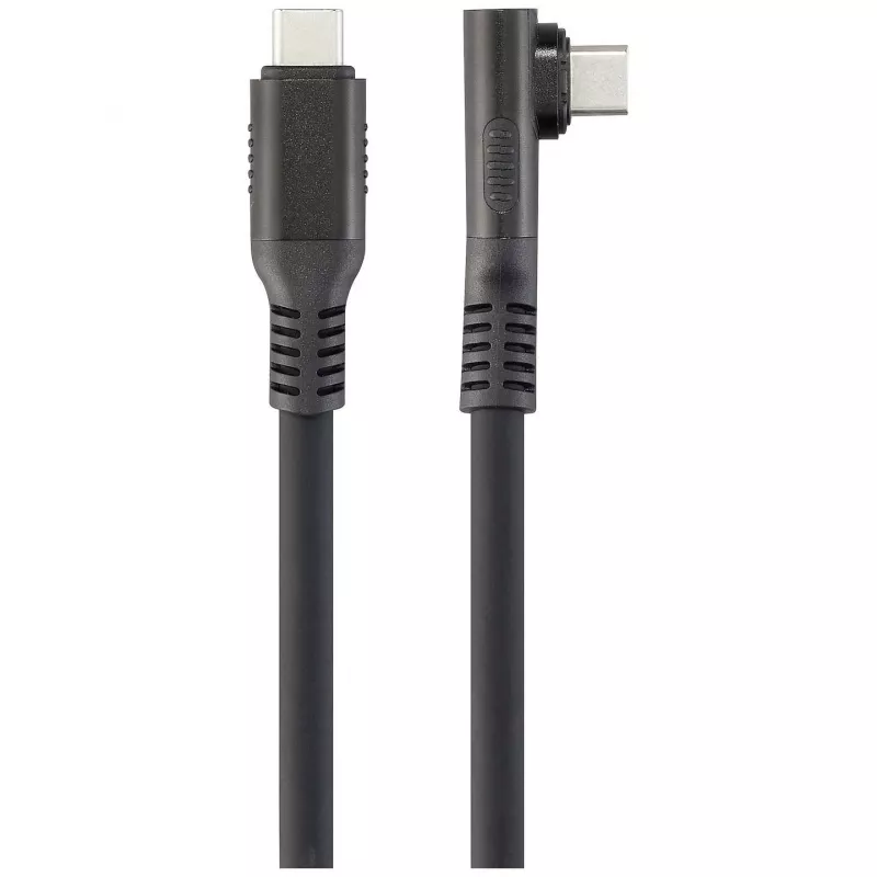 Renkforce USB4 USB-C auf USB-C Kabel 1m Schwarz 8K UHD Magnetischer Stecker RF-6438138