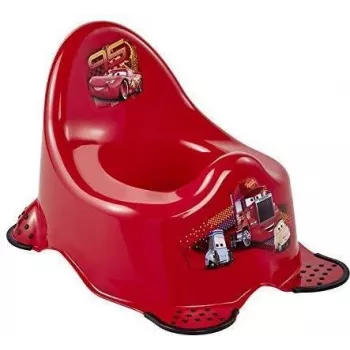 keeeper kids Baby-Töpfchen Adam Cars, Kirschrot mit Druck, rutschfeste Gummifüße, 1 Stück 1867040117100