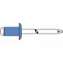 GESIPA Blindniet Stahl/Stahl 4x8mm Flachrundkopf Klemmbereich 2,5-4,5mm (6310443)