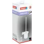 tesa MOON WHITE Toilettenbürsten- und Halterungsset, selbstklebend, Metall, mattes Weiß 40571-00000-00