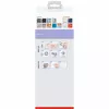 tesa MOON WHITE Toilettenbürsten- und Halterungsset, selbstklebend, Metall, mattes Weiß 40571-00000-00