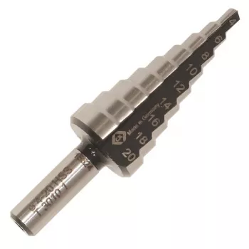 C.K Tools HSS Stufenbohrer 6-20 mm T3010 1 mit Zylinderschaft