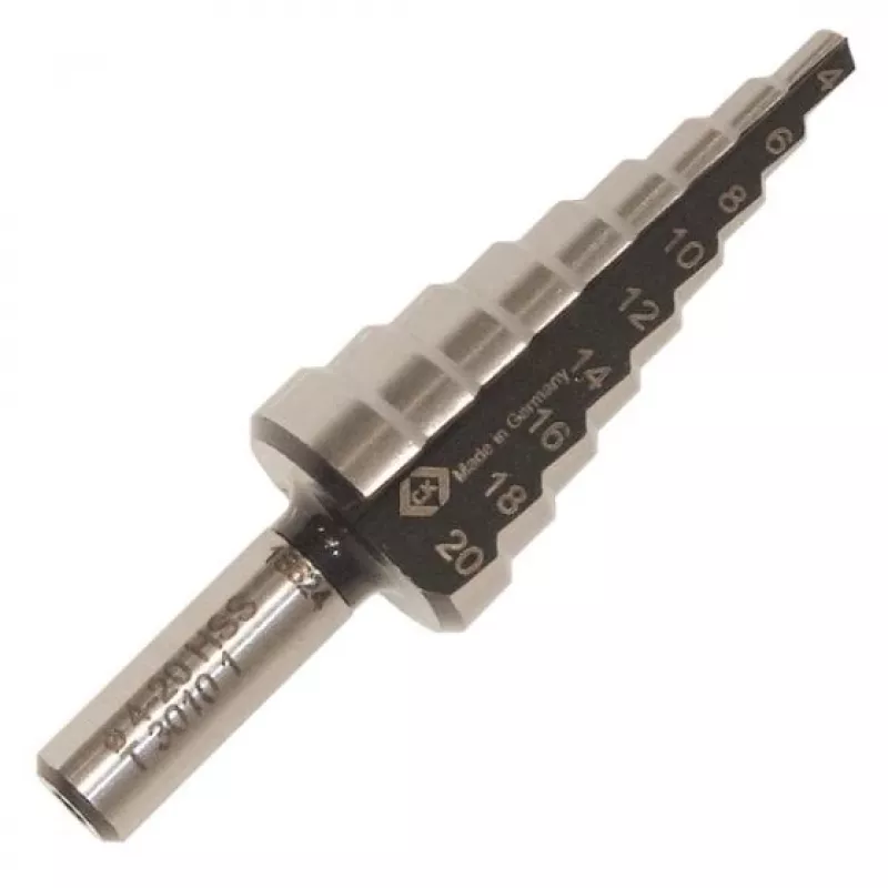 C.K Tools HSS Stufenbohrer 6-20 mm T3010 1 mit Zylinderschaft