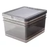 keeeper bea Aufbewahrungsbox-Set, 3x 18 L, Kristallgrau, Air-Control Deckel 3003182700000