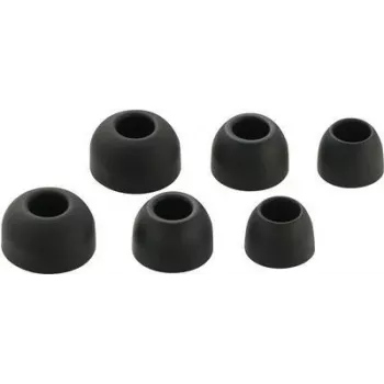Renkforce In-Ear Kopfhörer Ohrpassstücke, 3 Paar, Schwarz (RF-5044672)