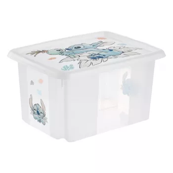 keeeper Karolina Stitch Aufbewahrungsbox, 15 L, Transparent, mit Deckel, stapelbar 1223600131900