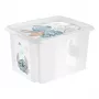 keeeper Aufbewahrungsbox karolina Stitch, 30 Liter drehbare/stapelbare Box mit Deckel, PP, Transparent, 1 Stück 1223800131900