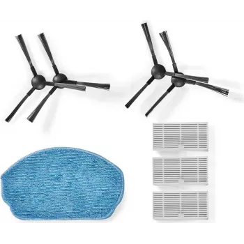 Nedis WIFIVCB01 Roboterstaubsauger-Wartungskit – 2 HEPA-Filter, 2 Seitenbürsten, Hauptbürste, Reinigungswerkzeug