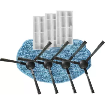 Nedis WIFIVCB01 Roboterstaubsauger-Wartungskit – 2 HEPA-Filter, 2 Seitenbürsten, Hauptbürste, Reinigungswerkzeug
