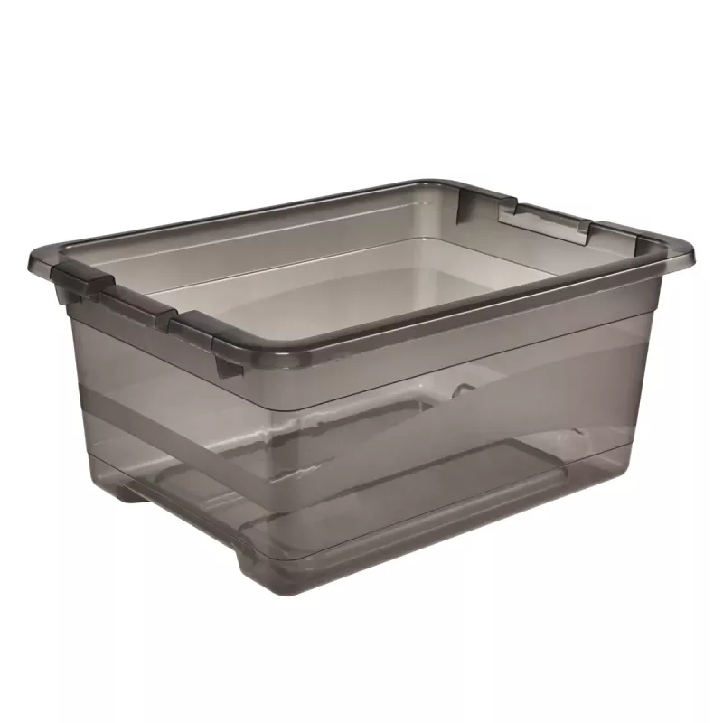 keeeper Cornelia Aufbewahrungsbox, 12 L, Kristallgrau Transparent, mit Schiebedeckel 1094182700000