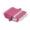 LogiLink LC-Duplex Quad LWL-Kupplungsset, Violett, 12-teilig FA04LC7