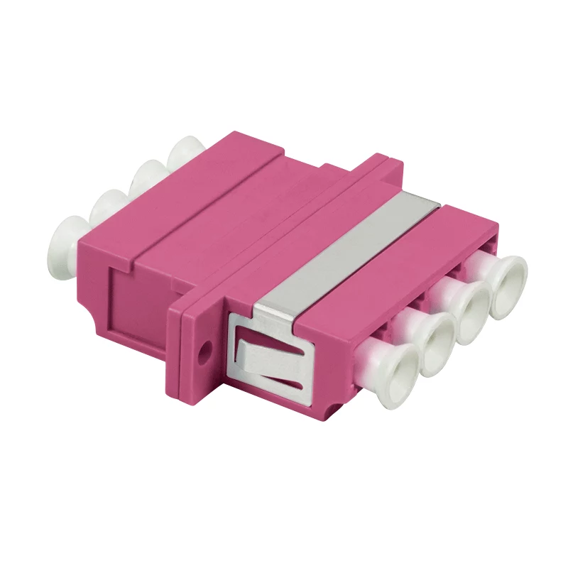 LogiLink LC-Duplex Quad LWL-Kupplungsset, Violett, 12-teilig FA04LC7