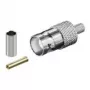 Wentronic Goobay BNC-Crimp-Kupplung für RG 58/U-Kabel mit Goldstift 11357