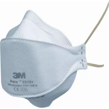 3M Aura 9332+BV FFP3 NR D Partikel-Atemschutzmaske mit Cool Flow Ventil, Weiß, 1 Stück 7000089312