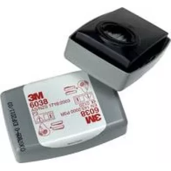 3M Partikelfilter mit Aktivkohle, P3R 6038 - 20 Stück (10x 2er-Pack) - 2 Filter pro Maske erforderlich (6038)