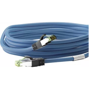 Wentronic Goobay CAT 8.1 Patchkabel, S/FTP (PiMF), Blau, 2 m - LSZH Halogenfrei, Kupfer AWG 24 (45660)