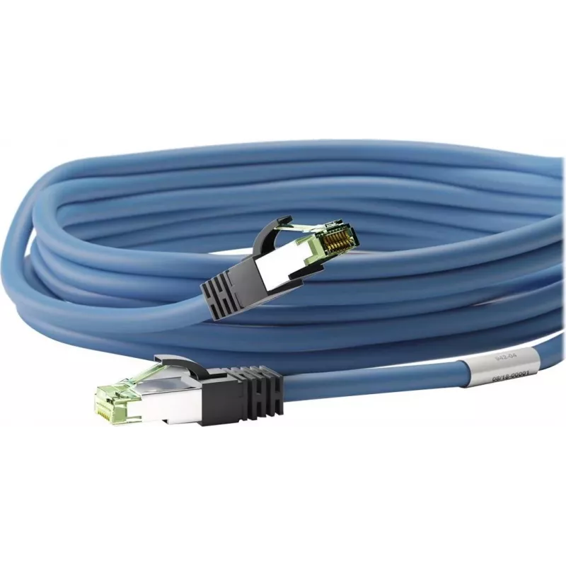 Wentronic Goobay CAT 8.1 Patchkabel, S/FTP (PiMF), Blau, 2 m - LSZH Halogenfrei, Kupfer AWG 24 (45660)