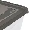 keeeper fredo fresh Aufbewahrungsbehälter-Set, 4 x 0,75 L, rechteckig, transparent mit grauen Deckeln 3067382700000