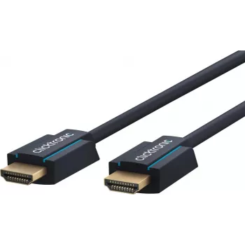 ClickTronic 70308 12,5m High-Speed-HDMI-Kabel mit Ethernet - Blau
