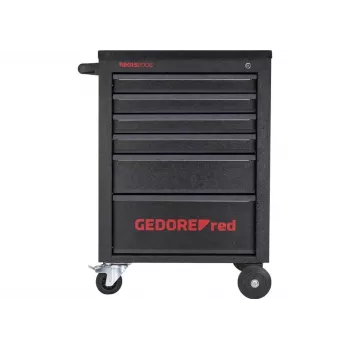 Gedore RED MECHANIC Werkstattwagen, 6 Schubladen, schwarz (3300012)
