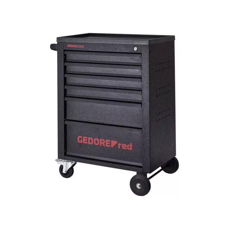 Gedore RED MECHANIC Werkstattwagen, 6 Schubladen, schwarz (3300012)