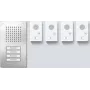 Siedle SET CLAB 850-4 E/W Audio-Set Classic Edelstahl/Weiß (210010048-00)