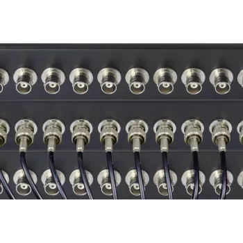 Renkforce RF-4541184 19 inch 1U Rack-Montage BNC Patchpanel, 16 Ports, Schwarz