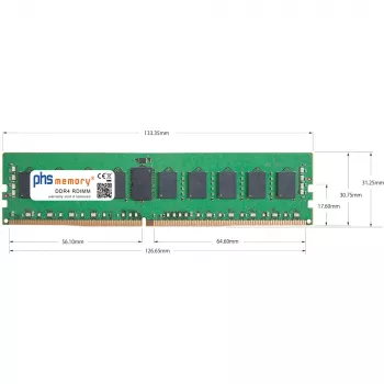 PHS-memory 16GB DDR4 ECC UDIMM 3200MHz PC4-25600E Arbeitsspeicher für Synology RackStation RS3626xs SP619472