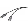 SpeaKa Professional HDMI Glasfaser-Verbindungskabel HDMI-A Stecker auf Stecker 50 m Schwarz (SP-12842676)