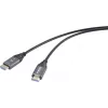 SpeaKa Professional HDMI Glasfaser-Verbindungskabel HDMI-A Stecker auf Stecker 50 m Schwarz (SP-12842676)