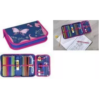 Faber-Castell Eberhard Faber Butterfly Schlamperetui 32-teilig Polyester 577471