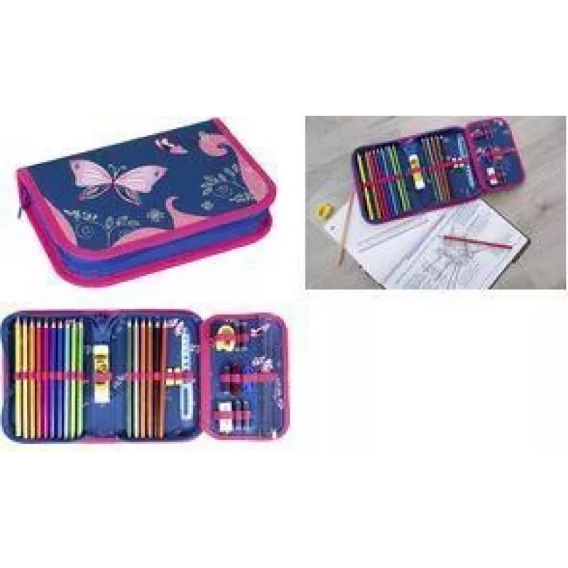 Faber-Castell Eberhard Faber Butterfly Schlamperetui 32-teilig Polyester 577471