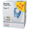 Siemens VZ123FP MegaAir SuperTEX Staubsaugerbeutel-Set (Typ G/G ALL, 4 Beutel + 1 Mikrofilter)