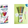 GIOTTO COLORS 3.0 ACQUARELL Aquarellstifte, 12 verschiedene Farben, sechskantig, 3,0 mm Mine, Kartonetui (F277100)